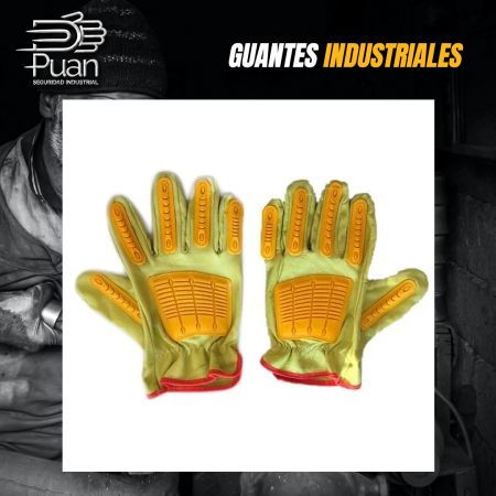 GUANTE LINCOLN VAQUETA ELASTIZADO ANTISHOCK CERTIFICADO